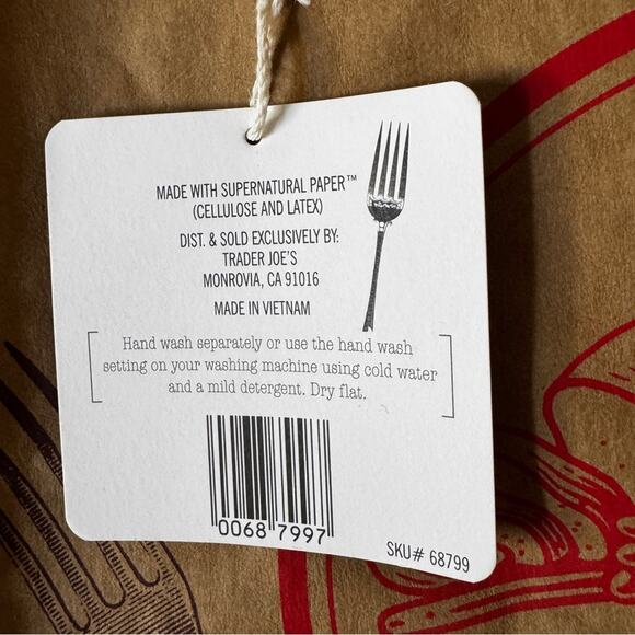 4 Trader Joe's Bags Canvas Reusable Tote/Washable Paper Bag/ 2 Citrus Jute Bags - Picture 7 of 16